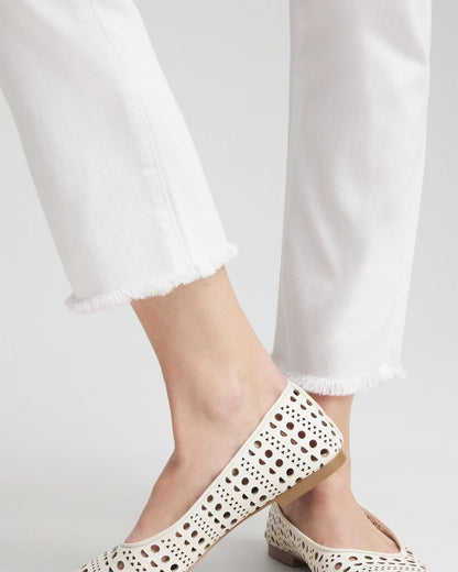 Girlfriend Frayed Cropped No Stain Jeans - Chico's