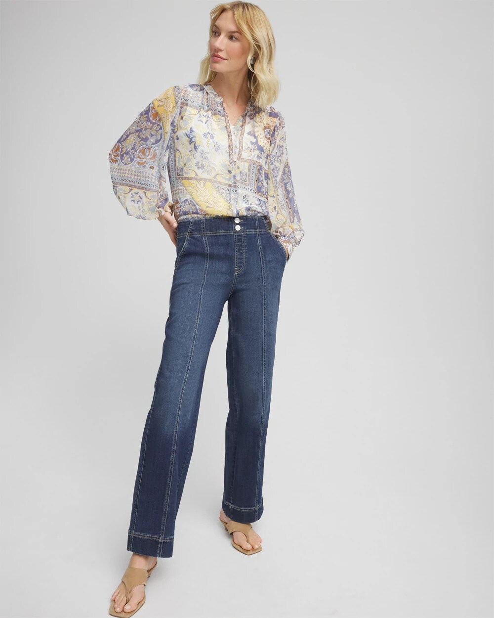 Pull-On Wide-Leg Jeans - Chico's