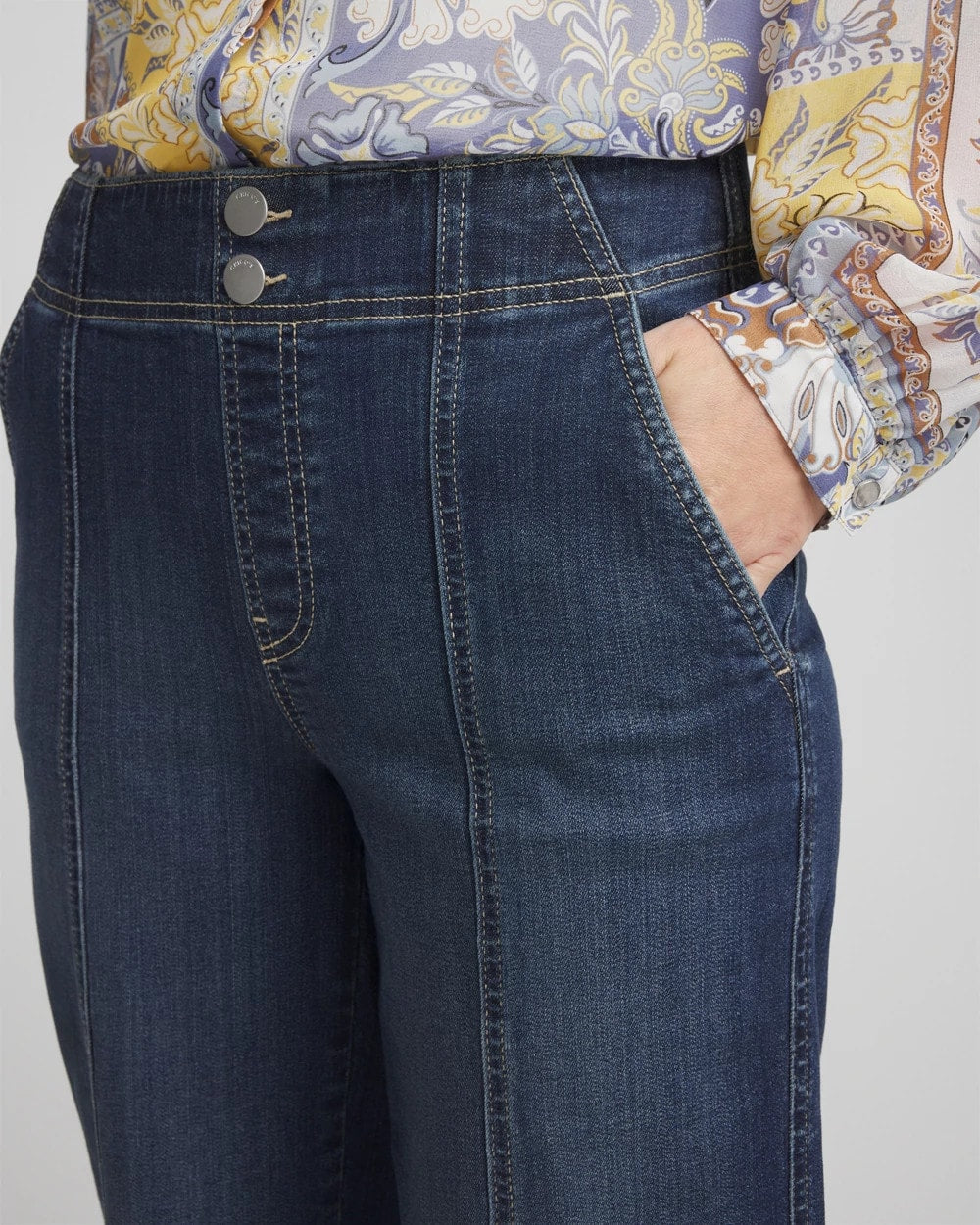 Pull-On Wide-Leg Jeans - Chico's