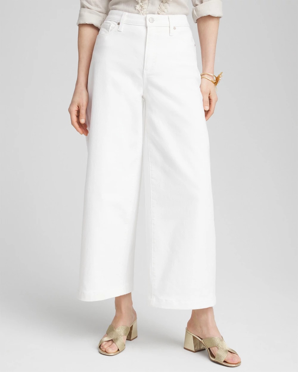 So Slimming® High-Rise Wide Cropped Jeans - Chico's