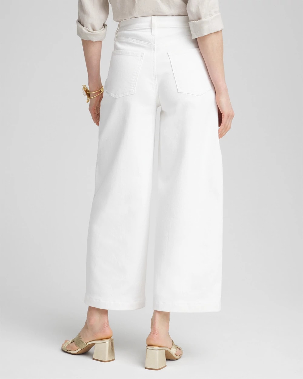 So Slimming® High-Rise Wide Cropped Jeans - Chico's