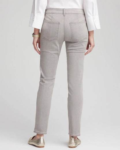 Silver Pull-On Slim Ankle Jeggings - Chico's