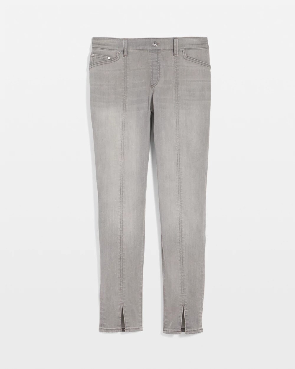 Silver Pull-On Slim Ankle Jeggings - Chico's