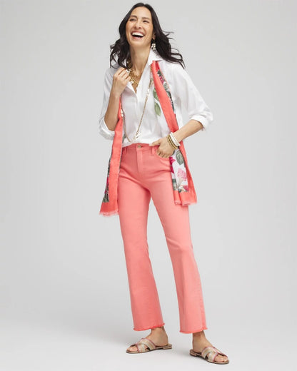 Girlfriend Fray Hem Kick Flare Jeans - Chico's