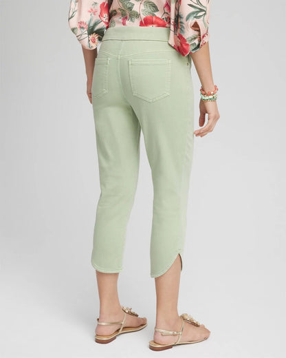 Pull-On Dolphin-Hemmed Capri Jeans - Chico's