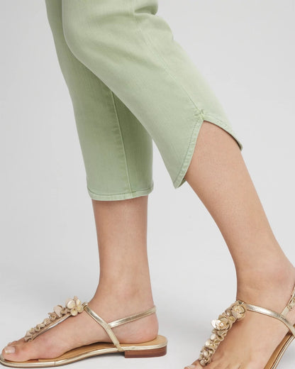 Pull-On Dolphin-Hemmed Capri Jeans - Chico's