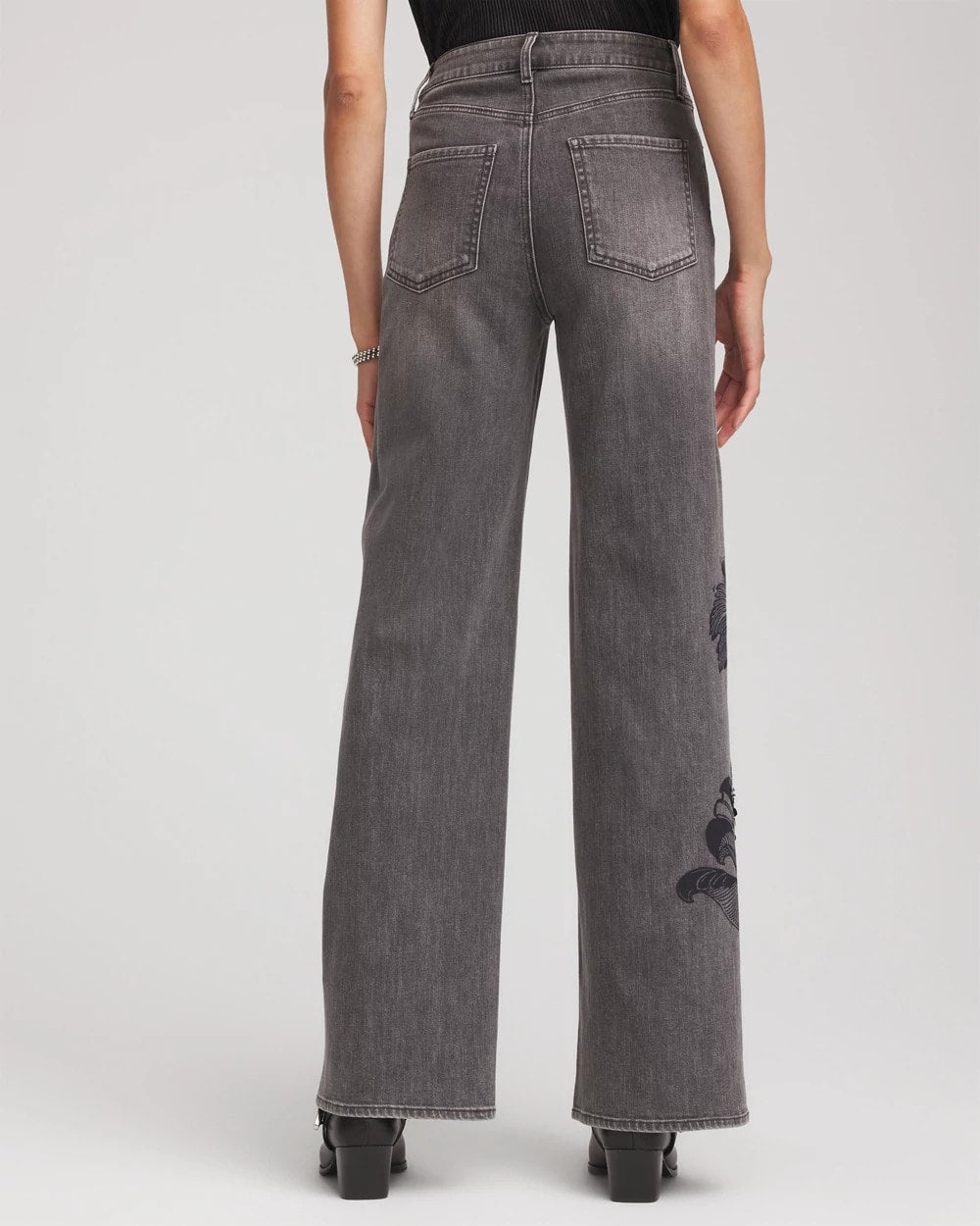 Printed High-Rise Wide-Leg Jean - Chico's