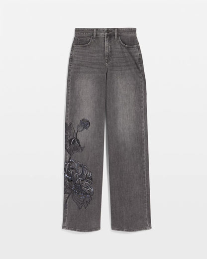 Printed High-Rise Wide-Leg Jean - Chico's