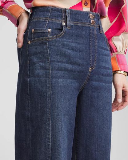 Pull-On Wide-Leg Cropped Jeans - Chico's
