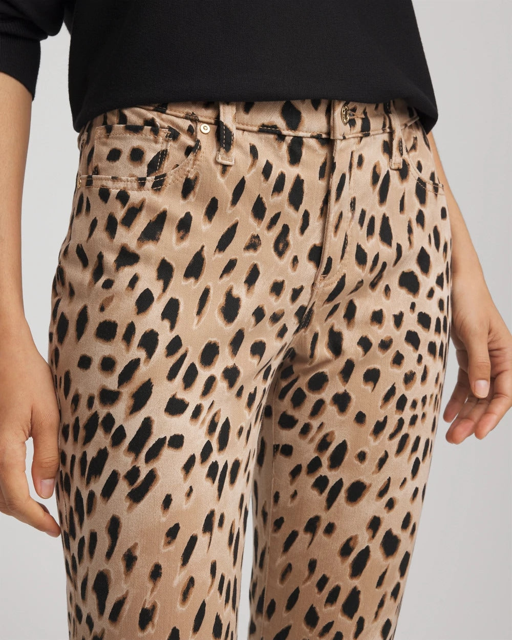 Leopard Girlfriend Slim Ankle Jeans - Chico's