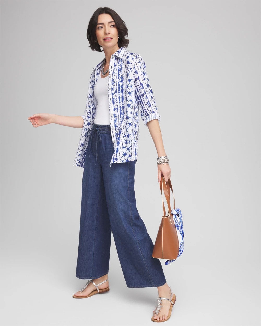 Lightweight Drawstring Ankle Jeans - Chico's