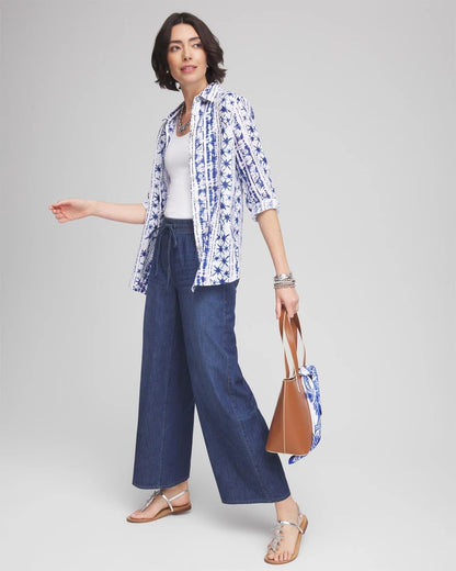 Lightweight Drawstring Ankle Jeans - Chico's