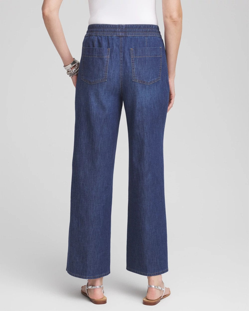 Lightweight Drawstring Ankle Jeans - Chico's