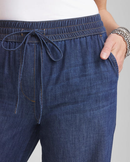 Lightweight Drawstring Ankle Jeans - Chico's