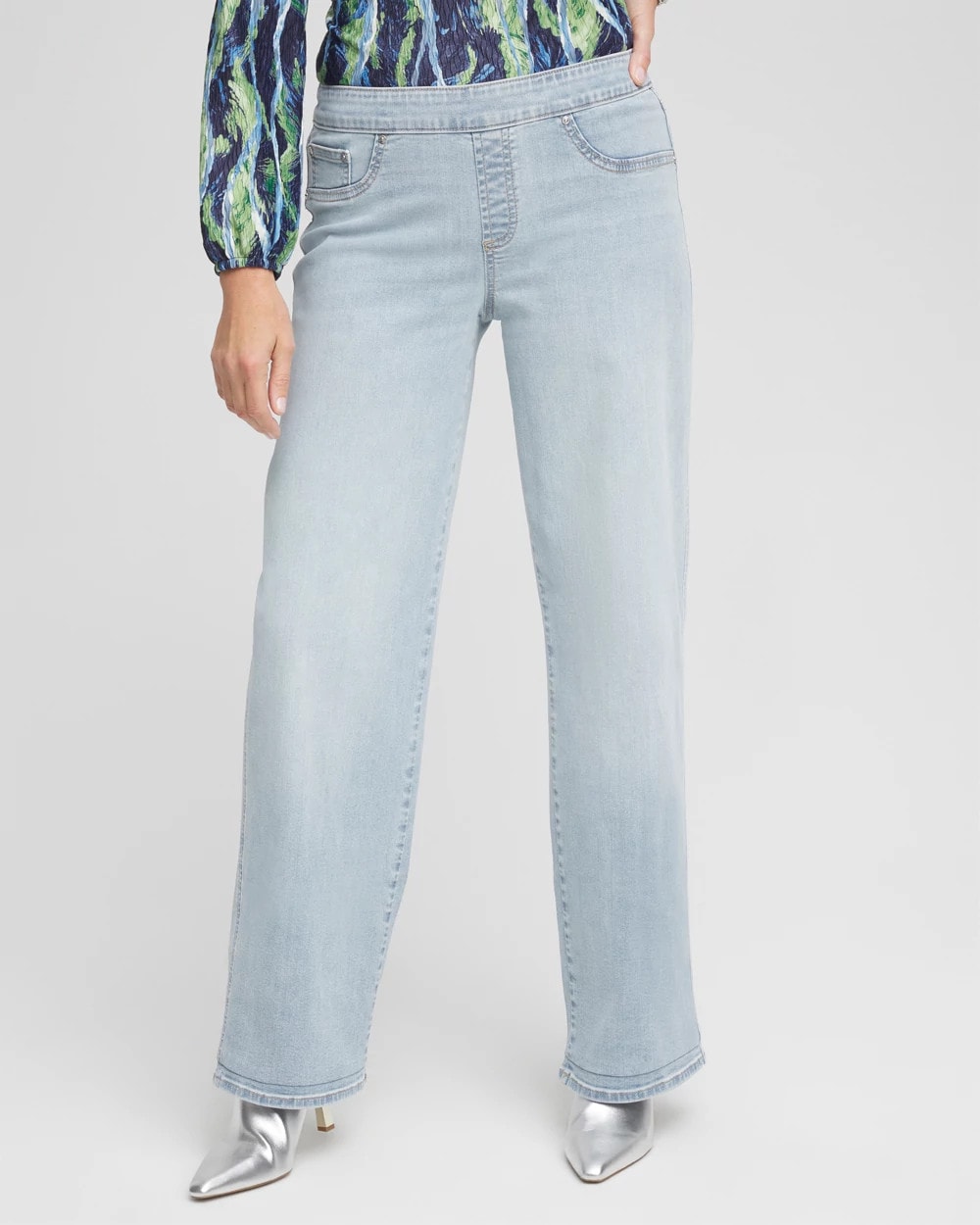 Petite Pull-On Wide-Leg Jeans - Chico's