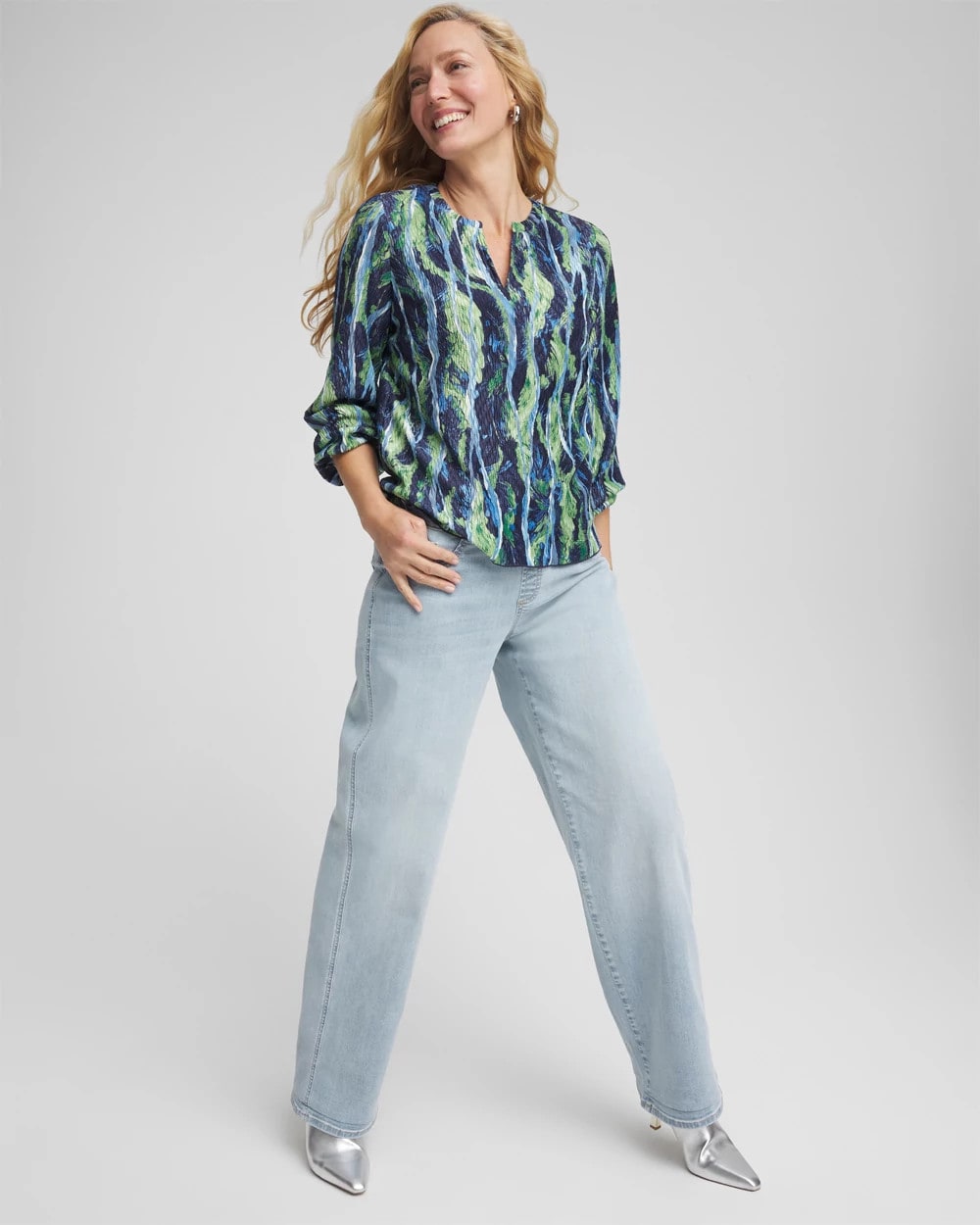 Petite Pull-On Wide-Leg Jeans - Chico's
