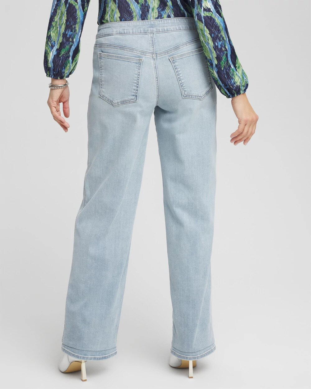 Petite Pull-On Wide-Leg Jeans - Chico's