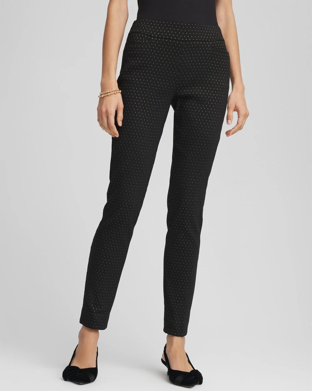 Brigitte™ Slim Ankle Jacquard Pants - Chico's
