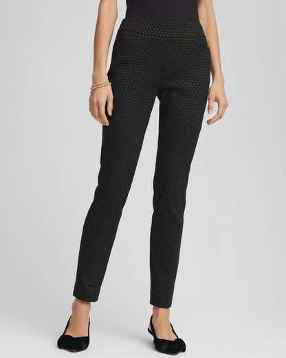 Brigitte™ Slim Ankle Jacquard Pants - Chico's