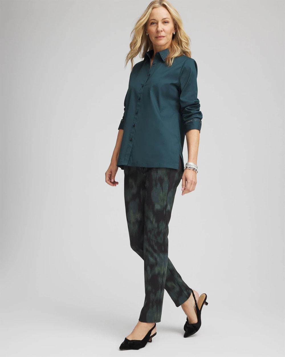 Brinkly Blur Juliet Slim Ankle Pants - Chico's