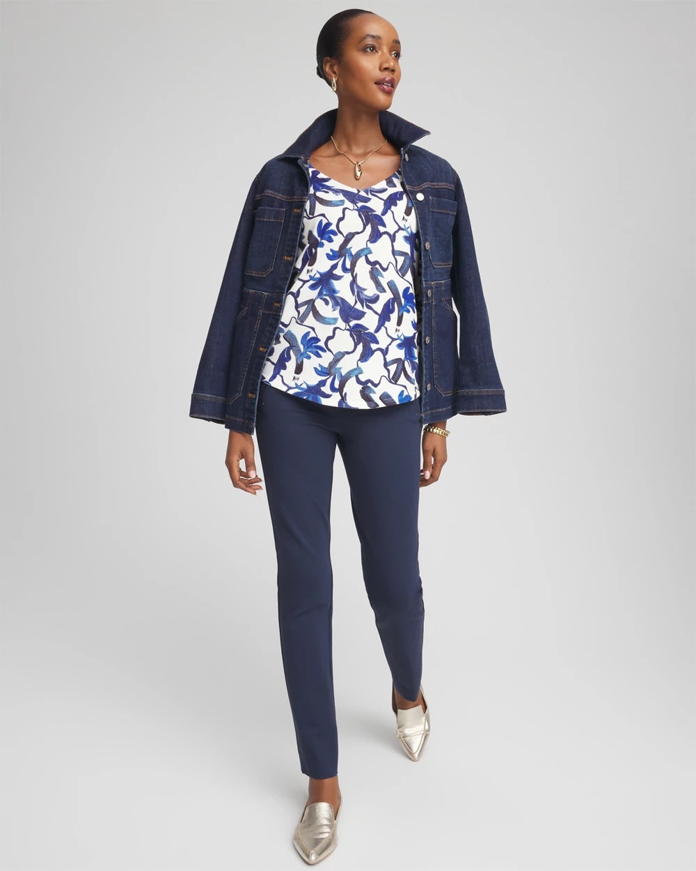Juliet Slim Trim Detail Ankle Pants - Chico's