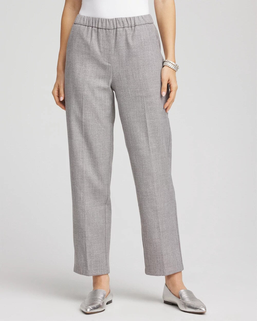 Shimmer Straight Tapered Ankle Pants - Chico's