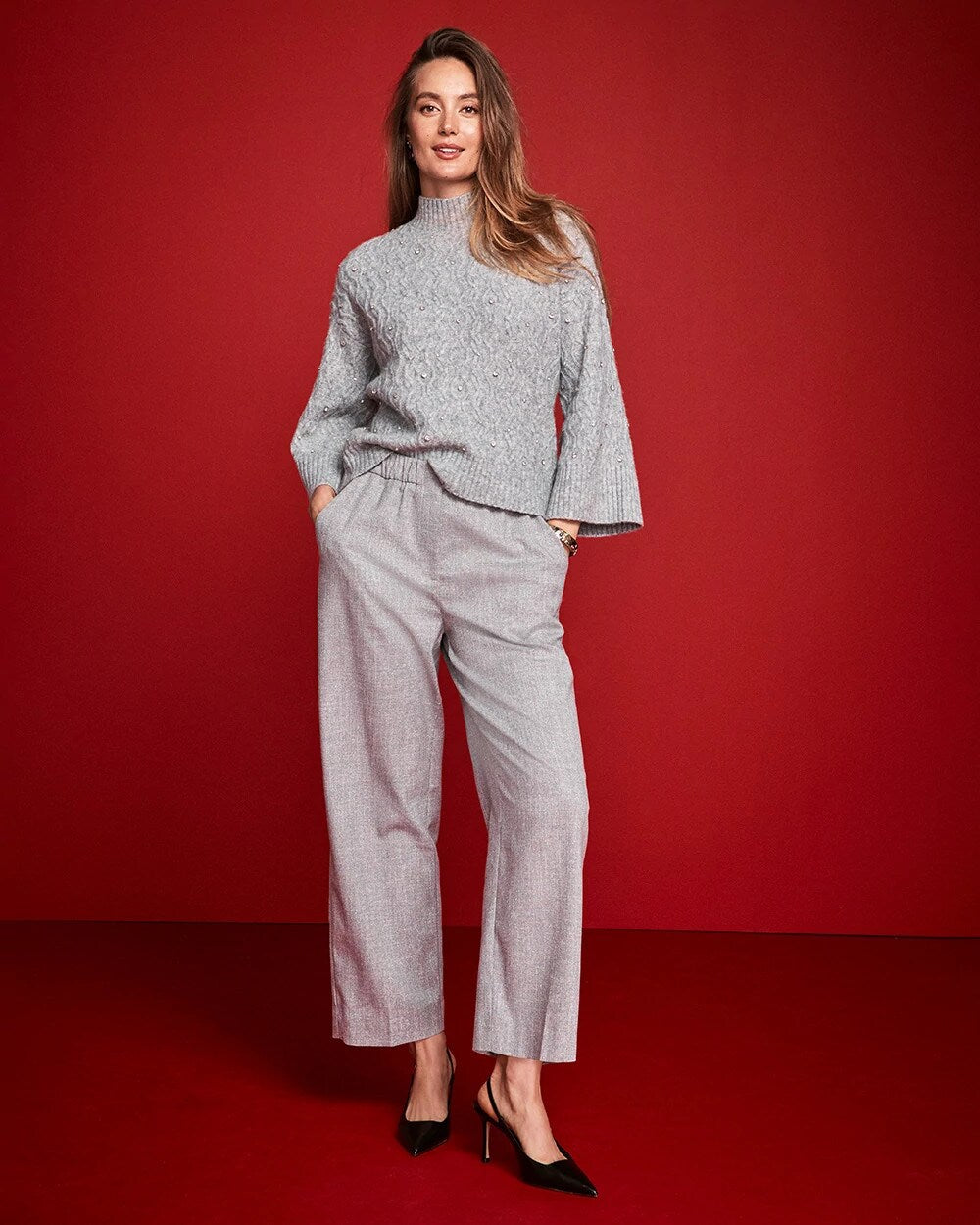Shimmer Straight Tapered Ankle Pants - Chico's