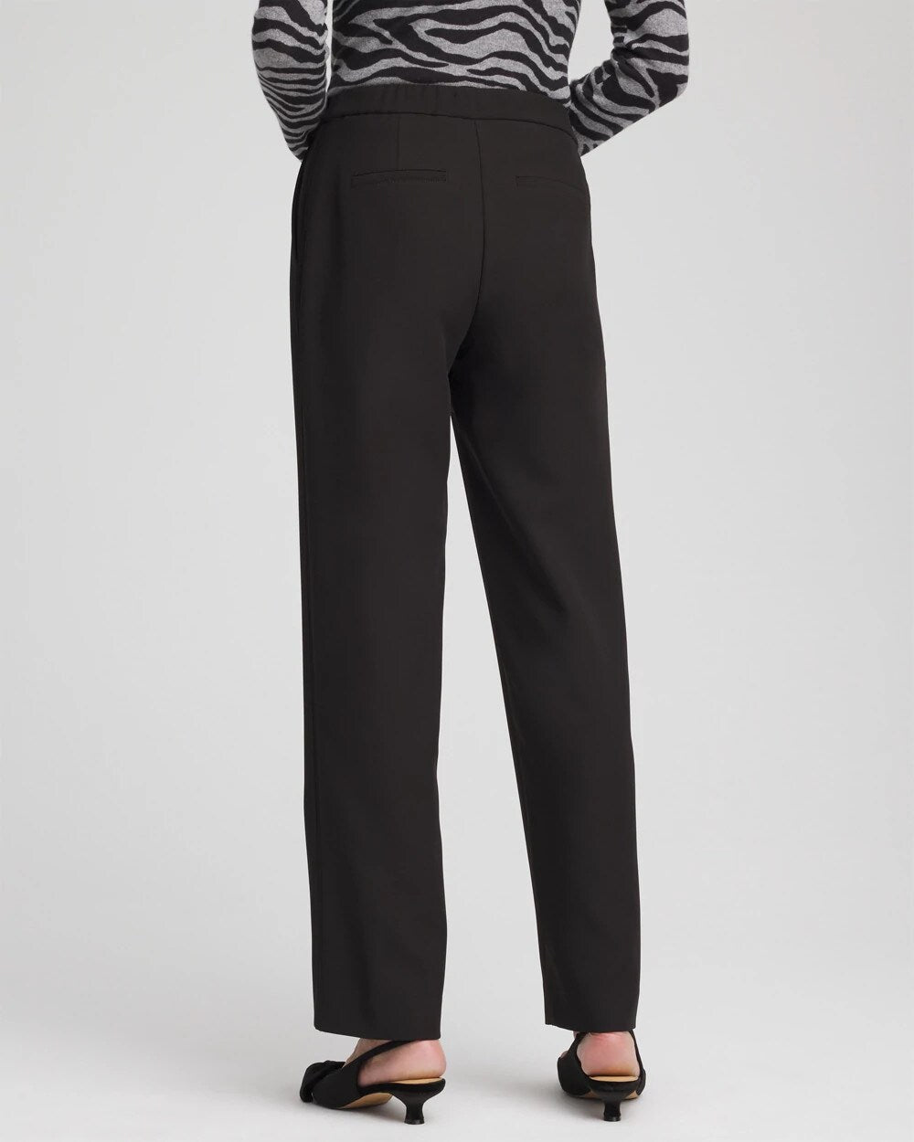 Textured Straight Tapered Ankle Pants - Chico's