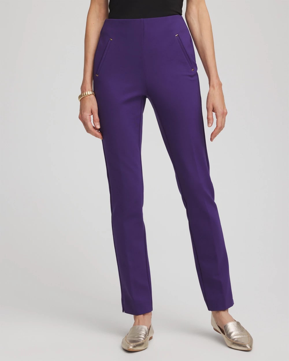 Juliet Slim Trim Detail Ankle Pants - Chico's