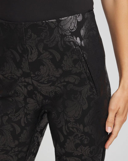 Juliet Black Foiled  Slim Ankle Pants - Chico's