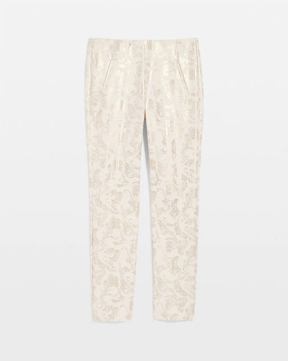 Juliet Golden Foiled Slim Ankle Pants - Chico's