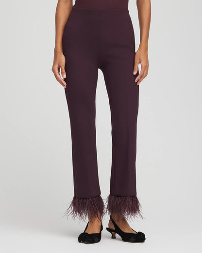 Juliet Feathered Flared Cropped Pants - Chico's