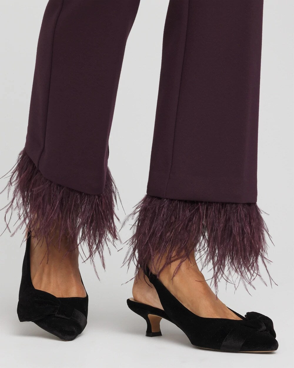 Juliet Feathered Flared Cropped Pants - Chico's