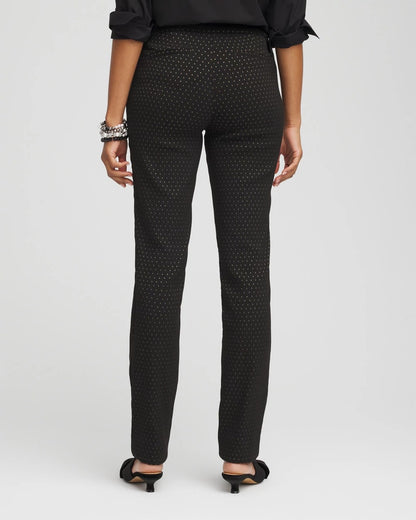Brigitte™ Slim Full-Length Jacquard Pants - Chico's