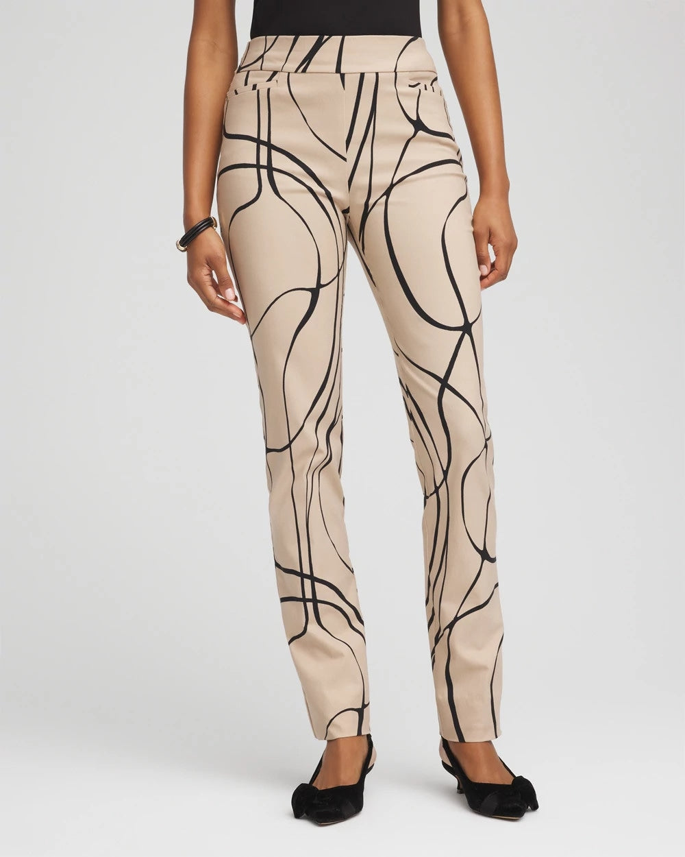 Brigitte™ Golden Leaf Slim Full-Length Pants - Chico's