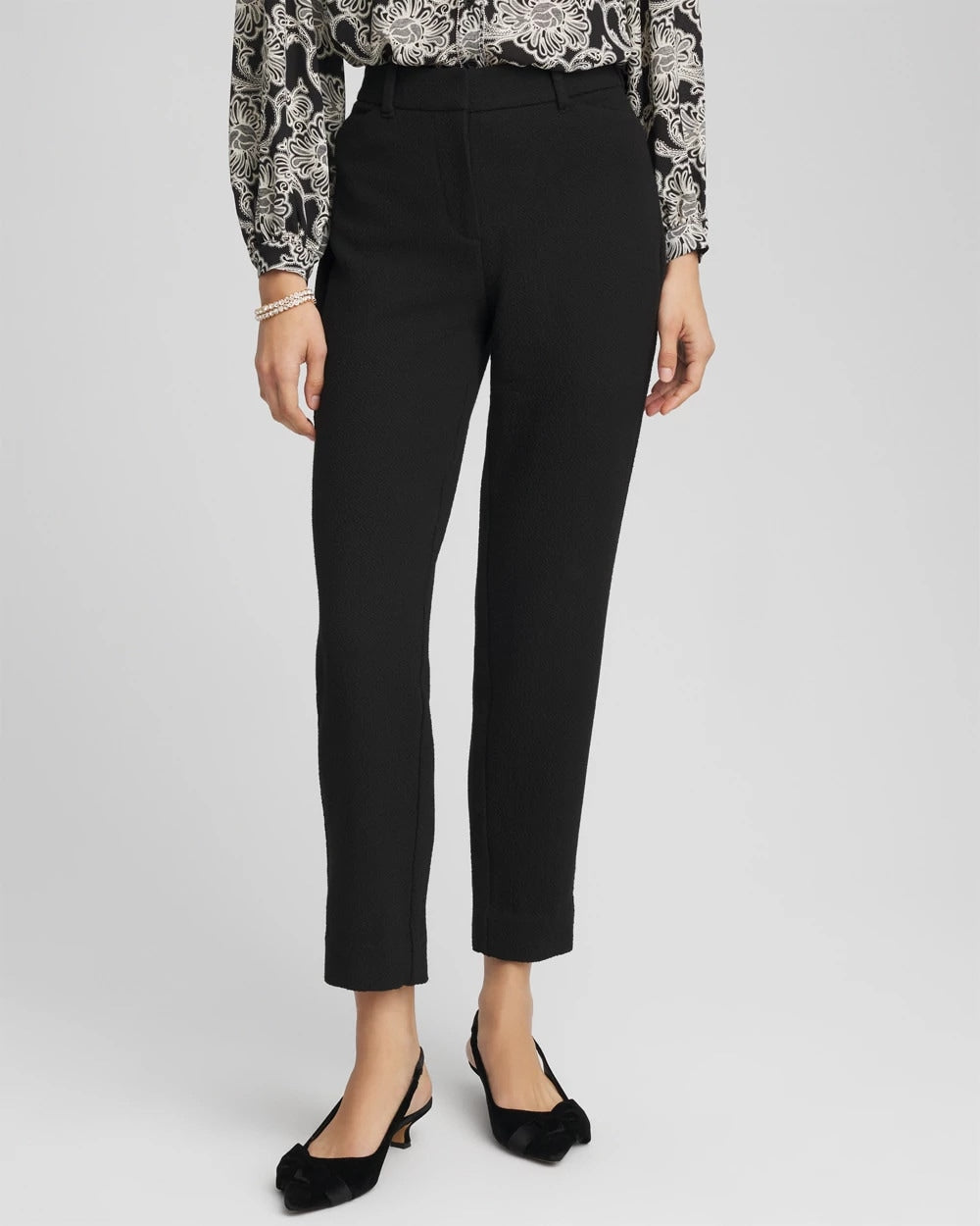 Matelassé Slim Tapered Ankle Pants - Chico's