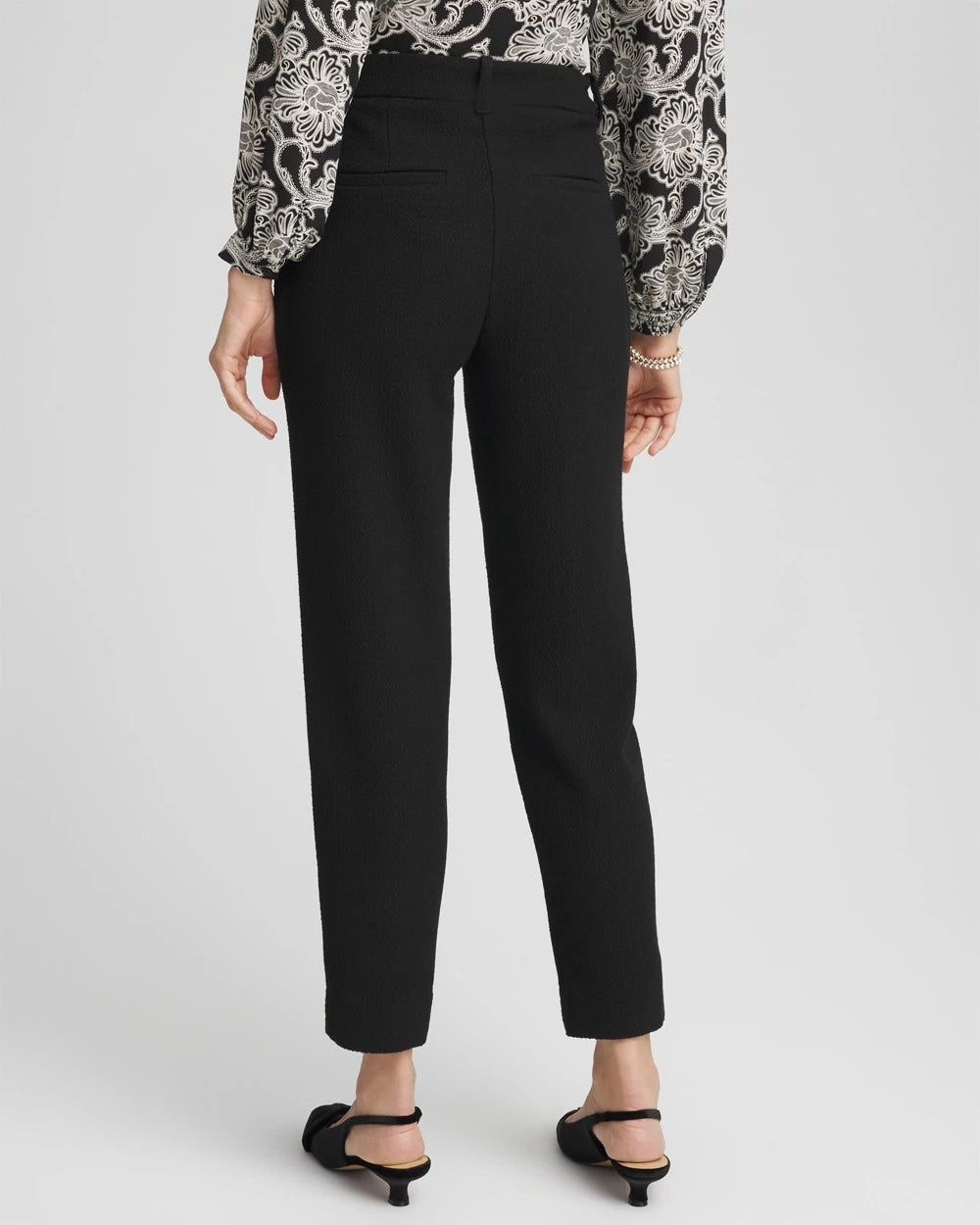 Matelassé Slim Tapered Ankle Pants - Chico's