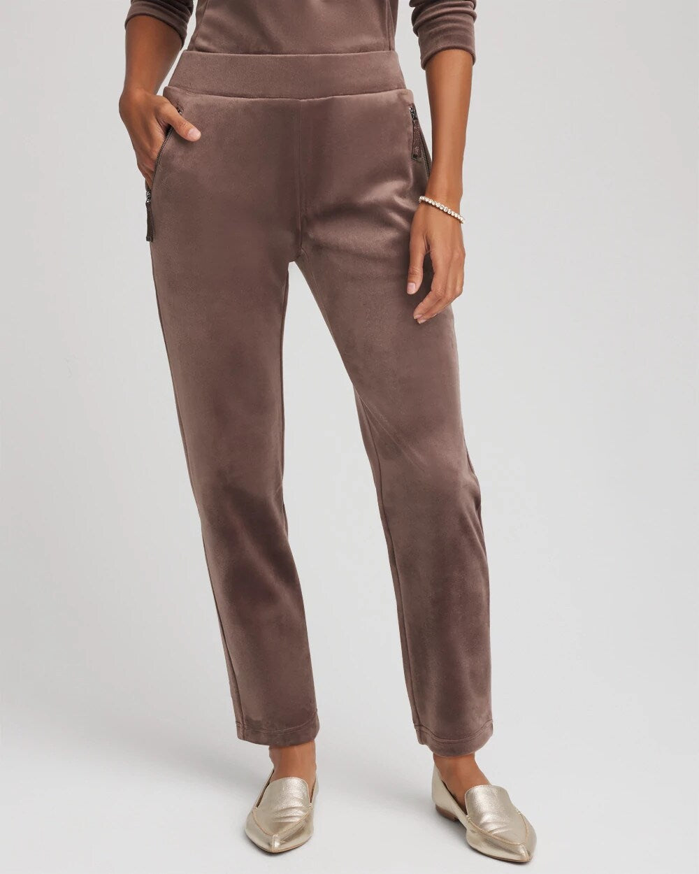Zenergy® Velour Tapered Ankle Pants - Chico's