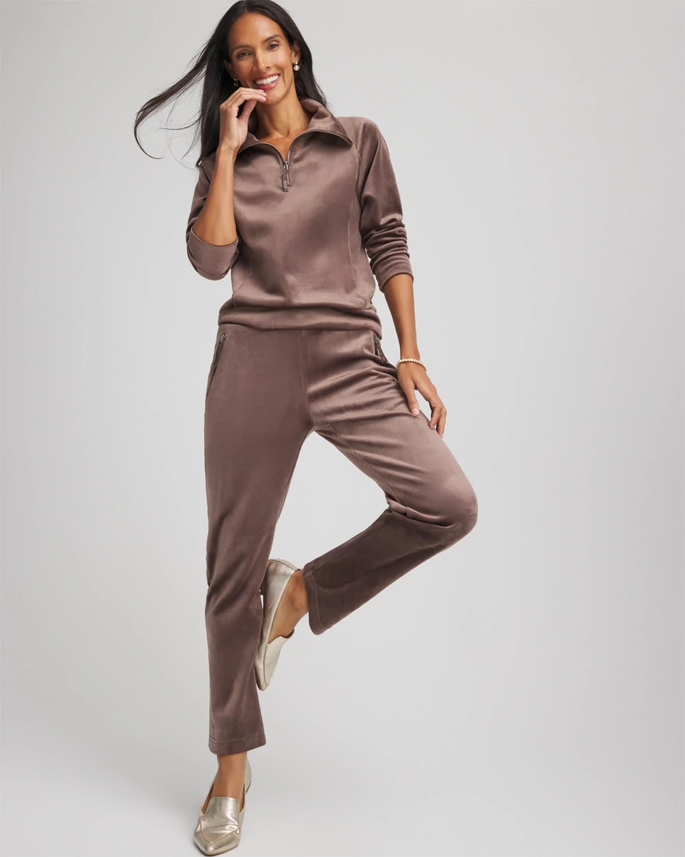 Zenergy® Velour Tapered Ankle Pants - Chico's