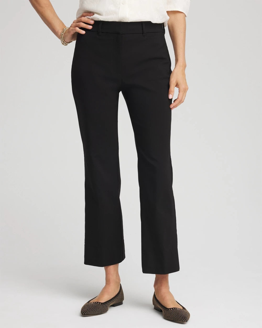 Emme Cropped Flared Pants - Chico's