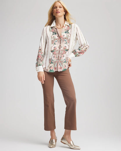 Emme Cropped Flared Pants - Chico's