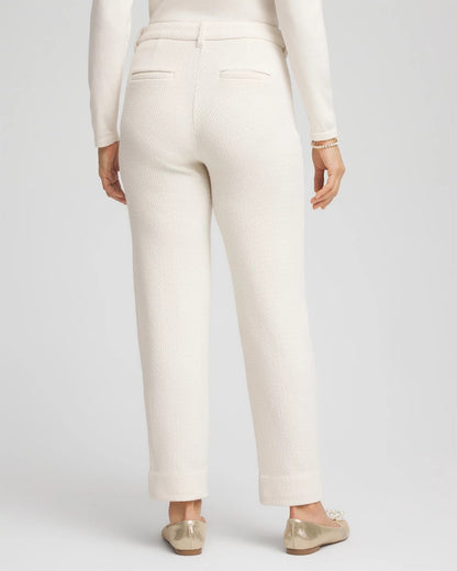 Matelassé Slim Tapered Ankle Pants - Chico's