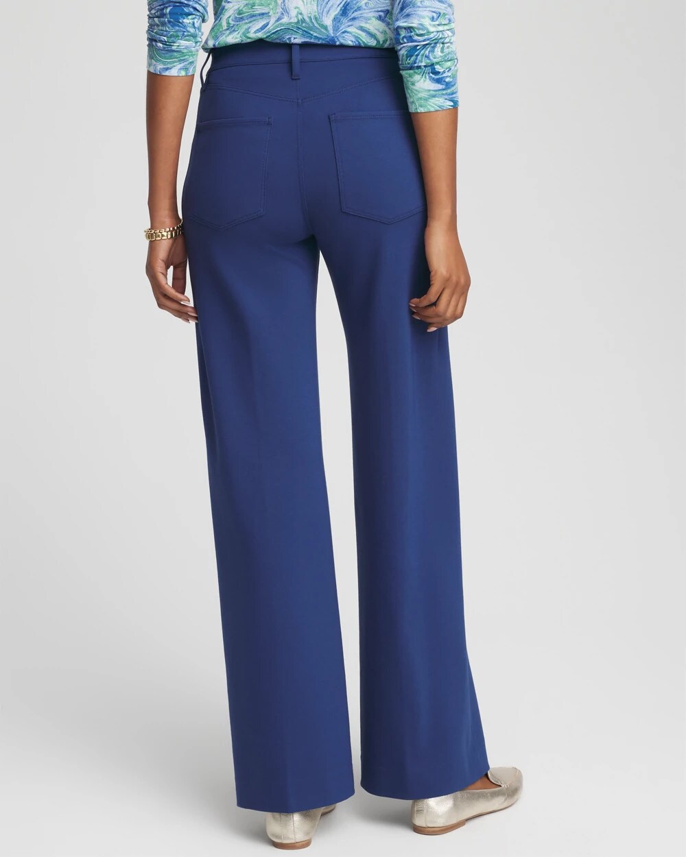 Five-Pocket Wide-Leg Ponte Pants - Chico's