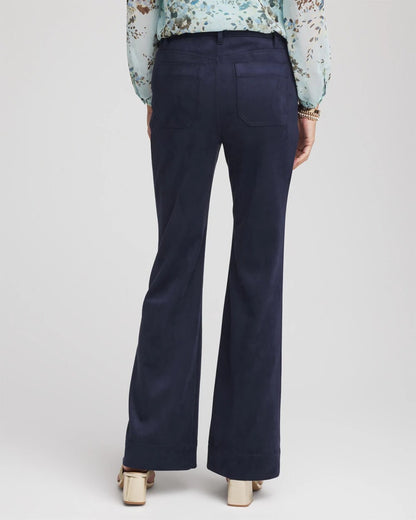 Faux Suede Bootcut Ankle Pants - Chico's