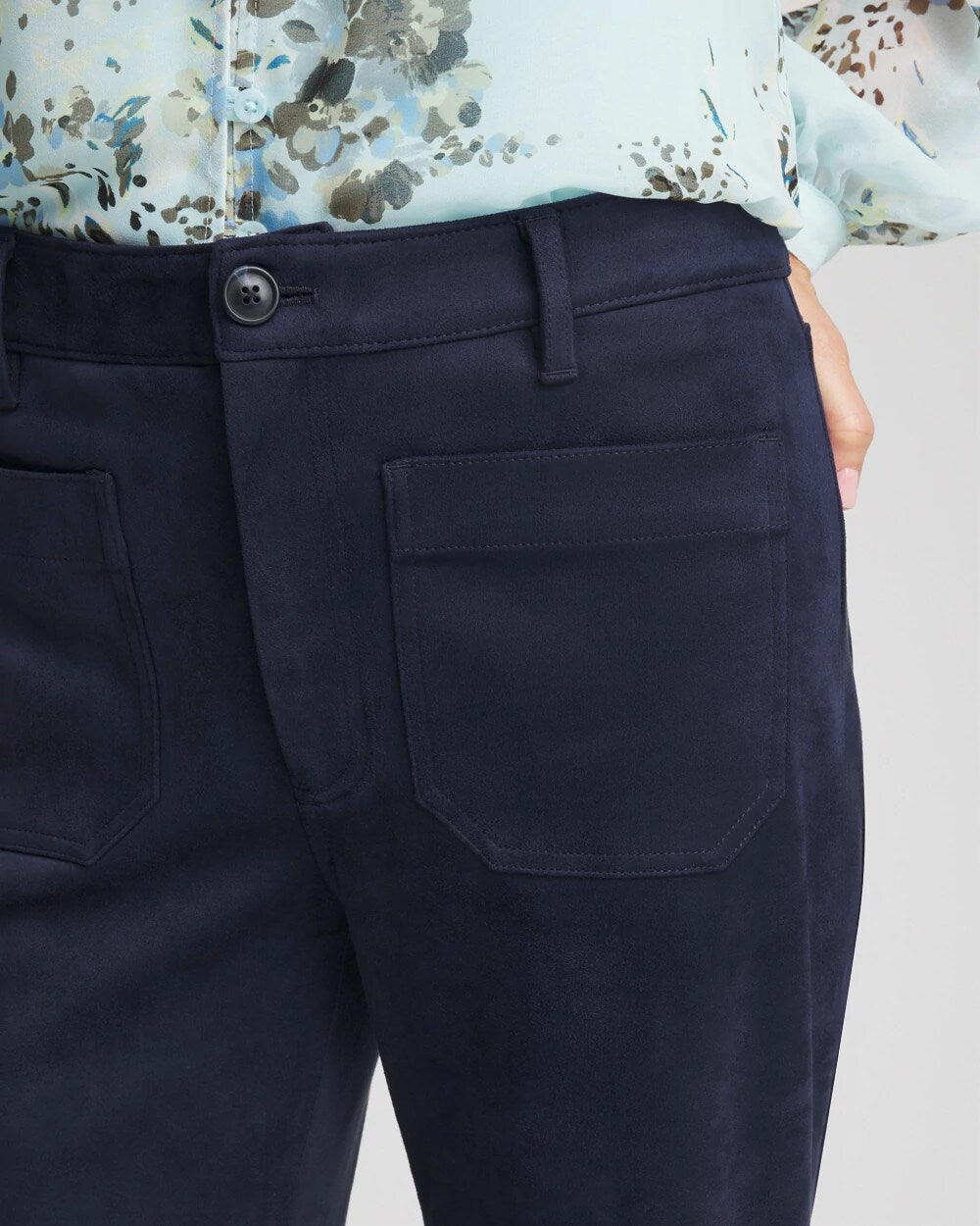 Faux Suede Bootcut Ankle Pants - Chico's