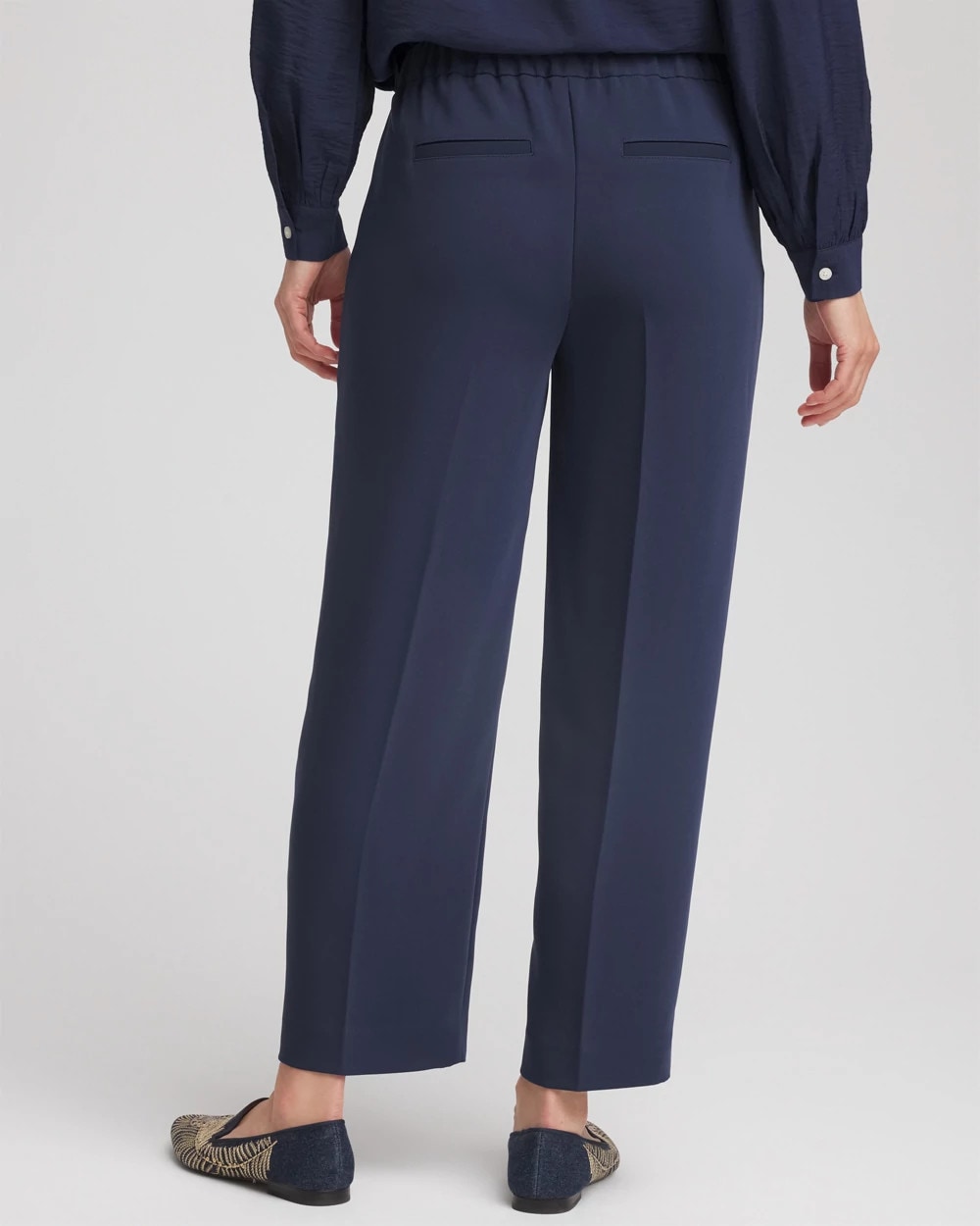 Stretch Crepe Tapered Ankle Pants - Chico's