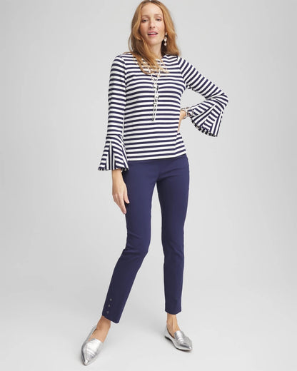 Brigitte™ Pull-On Slim Rivet Ankle Pants - Chico's