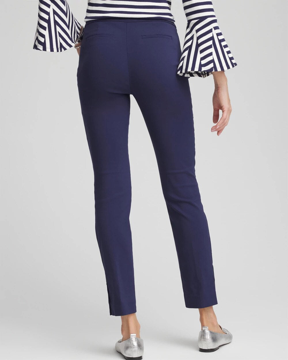 Brigitte™ Pull-On Slim Rivet Ankle Pants - Chico's