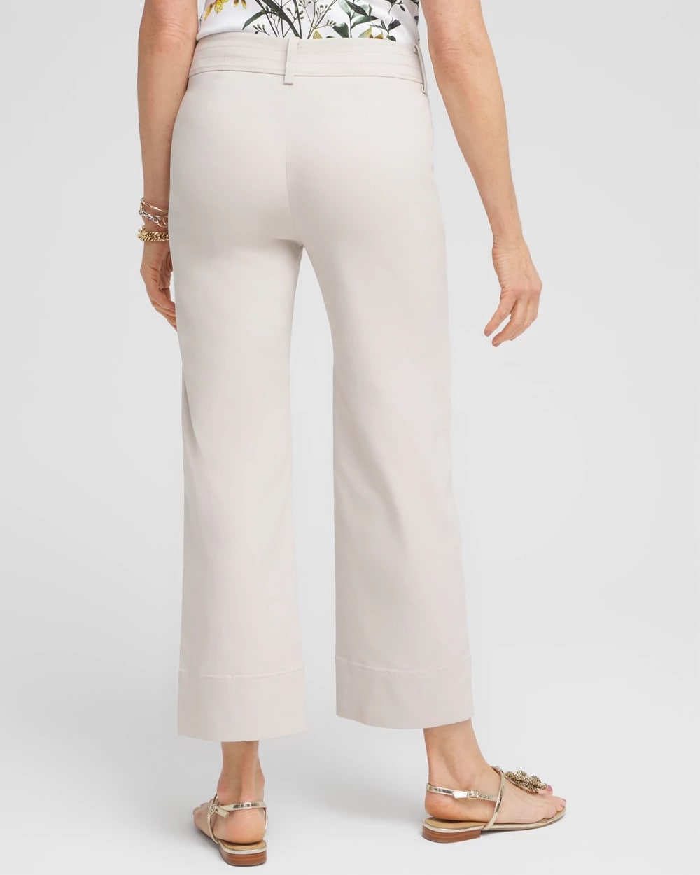 Trapunto Straight Leg Cropped Pants - Chico's