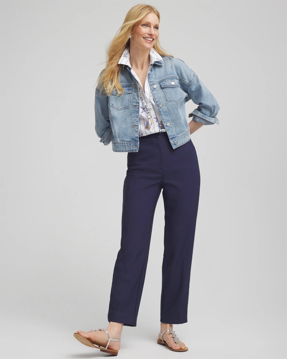 Fly Front Ankle Pants - Chico's
